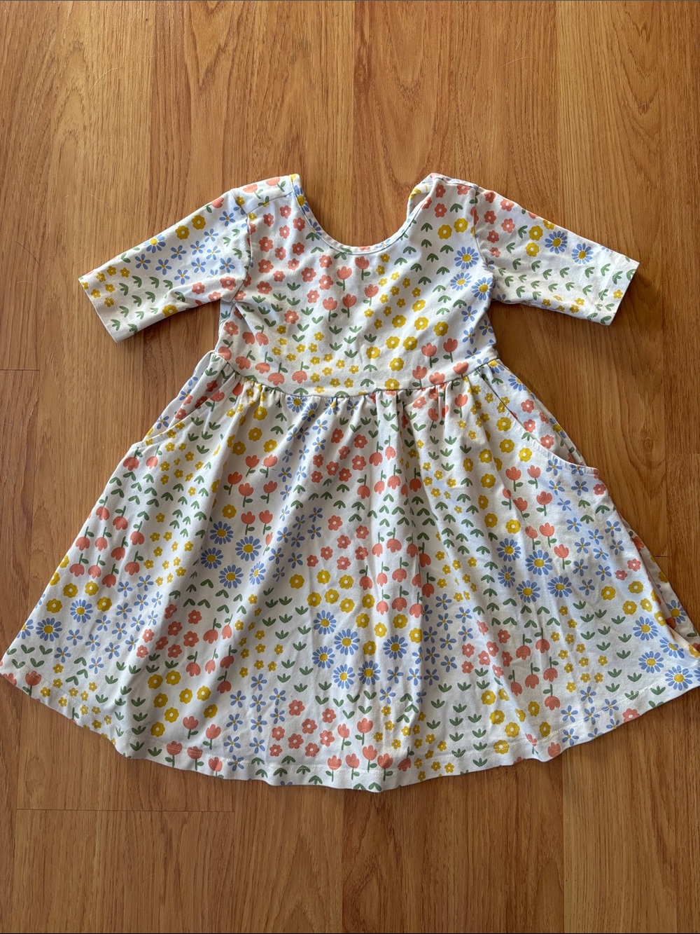 Hanna Andersson Floral Dress with Pastel Flowers